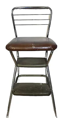 Vintage Cosco Kitchen Step Stool Chair • $95