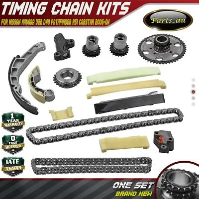 $156.99 • Buy 15x Timing Chain Kit For Nissan Navara D22 D40 Pathfinder R51 YD25DDTi 2.5L DOHC