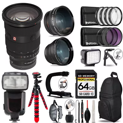 Sony FE 24-70mm F/2.8 GM II Lens + LED Light + Tripod - 64GB Accessory Bundle • $2128.99