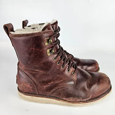 UGG Men's Hannen TL Shearling Waterproof Boots Cordovan Shoes 1008142 Size: 9 • $74.99