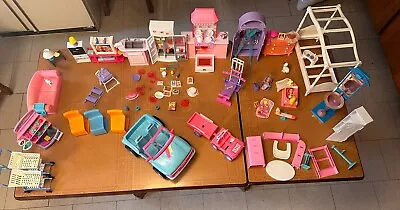 Vintage 90s Barbie So Much To Do House Furniture Lot / Supermarket & MORE Mattel • $100