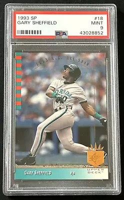 1993 Upper Deck SP #18 Gary Sheffield PSA 9 MINT 500 HR Club SET BREAK • $58