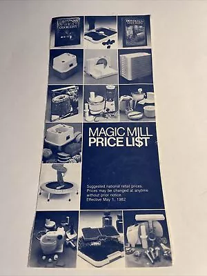 Magic Mill Price List 1982 Bosch Magic Aire Dehydrator  • $9.99