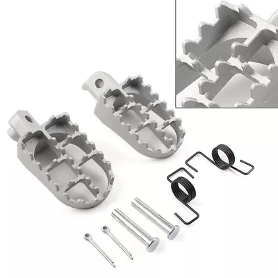 2x CNC Universal Motorcycle Bike Wide Foot Pegs Footpegs Rear Set Pedals Racing • $18.22