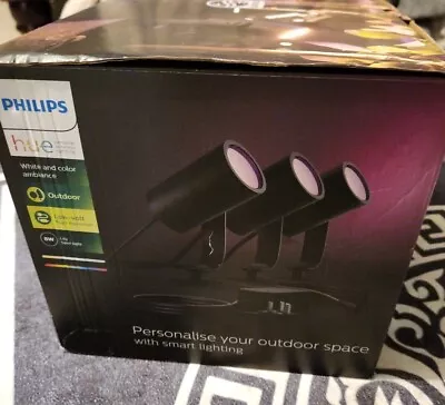 Philips Hue White And Colour Ambiance LED Garden Spotlight  • £114