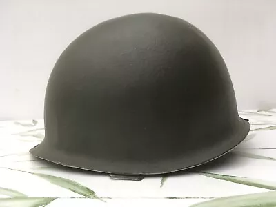 US Army WW2 M1 Pattern Helmet Steel Olive Drab Green Shell Korea Vietnam War • £85