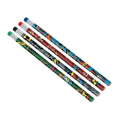 $7.95 • Buy Justice League Party Supplies PENCILS Pack Of 8 Genuine Licensed