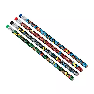 Justice League Party Supplies PENCILS Pack Of 8 Genuine Licensed • $7.95