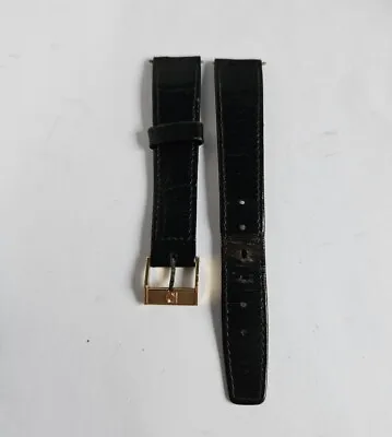 Zenith Black Leather Strap And Buckle - Vintage 18mm Width • £80