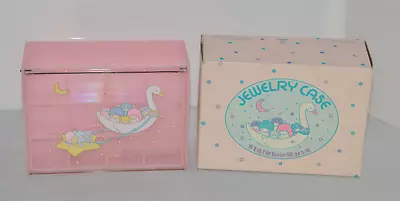 $99.99 • Buy Rare Vintage SANRIO 1976 Little Twin Stars Kiki Lala Pink Jewelry Case AD-14