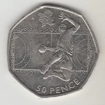 Olympic 50p  Handball  50p Coin • £2.55