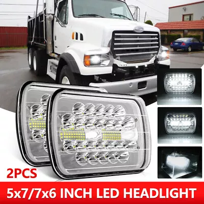 Pair For Sterling Truck 5x7'' 7''x6  Commercial Truck LED Headlight Hi/Lo Beam • $37.59