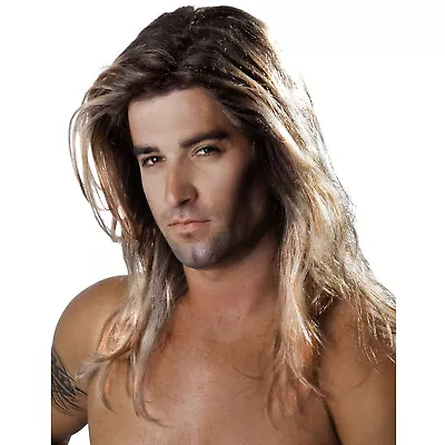 Fabio Thor Mens Wig Adult Costume Male Model Long Brown Bleached Blonde  • $34.95