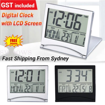 $8.98 • Buy AU NEW_Home Digital LCD Screen Travel Alarm Clocks Desk Thermometer Timer Calend