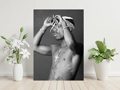 2Pac Tupac Shakur Smoking Rare Vintage Large Poster Art Print Gift Multiple Size • £5