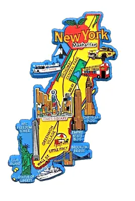 New York Manhattan Map Magnet • $4.99