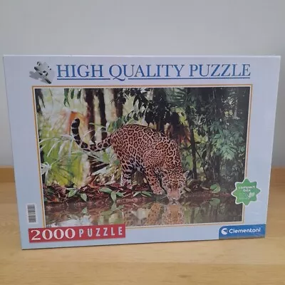 2000 Piece Leopard Jigsaw Puzzle Clementoni Compact Box New & Sealed Made Italy • £9.99