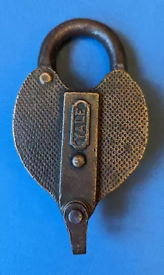 Vintage Padlock With Pulley Hook YALE Approx. 4 1/2  X 2 1/2  • $4.98