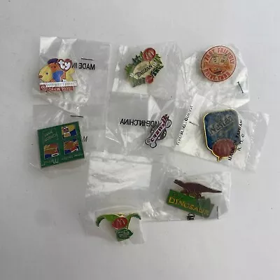 Lot Of 8 Vintage McDonalds Lapel And Hat Pins 2000's Disney Tarzan Dinosaur Y2K • $12.42