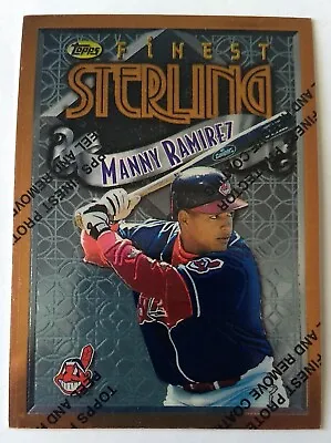 MANNY RAMIREZ 1996 TOPPS FINEST STERLING #298 W/ PEEL INDIANS • $1.99