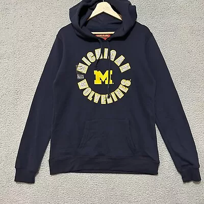 Michigan Wolverine Hoodie Adult XL (Fits L) Blue Pullover Slim Fit NCAA (New) • $7.50