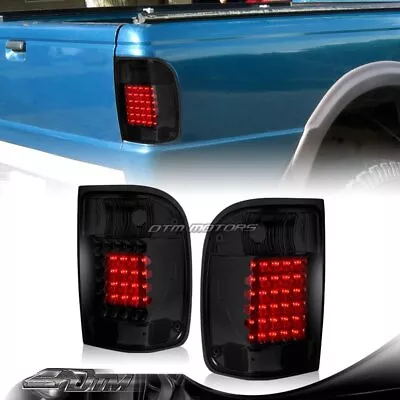 For 1993-2000 Ford Ranger Dark Smoke Lens LED Rear Brake Tail Lights Lamps • $98.49