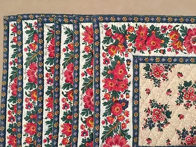 Vera Bradley Indiana Rare 6 Retired Vintage Tea Garden Placemats Excellent • $129