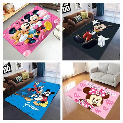 Kids Carpet 3D Boys Girls Mickey Mouse Doormat Bedroom Anti-Slip Floor Mats Rug • £24