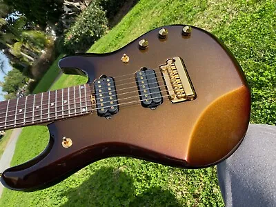 2008 Music Man John Petrucci JP7 Limited Edition Sequoia Gold W/ Piezo • $2695