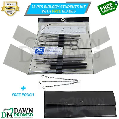 13 Pcs Minor Surgery Biology Medical Student Dissecting Tool Kit Set German Gr • $10.20