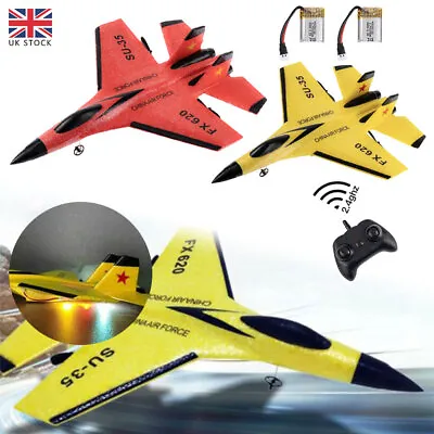 £19.01 • Buy Kid Boy EPP Foam SU-35 Model Plane Toy Remote Control Airplane RC Glider Gift UK