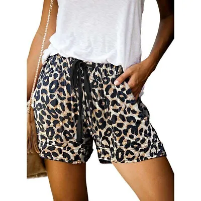 £10.29 • Buy Women Comfy Shorts Elastic Waist Loose Short Summer Yoga Mini Lounge Hot Pants