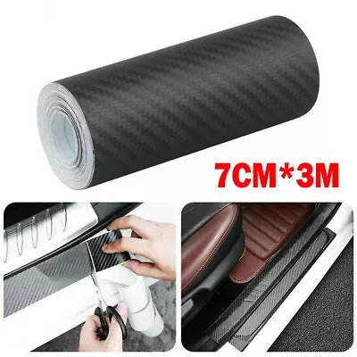 5D Carbon Fiber Car Scuff Plate Door Sill Cover Panel Step Protector Vinyl • $9.99