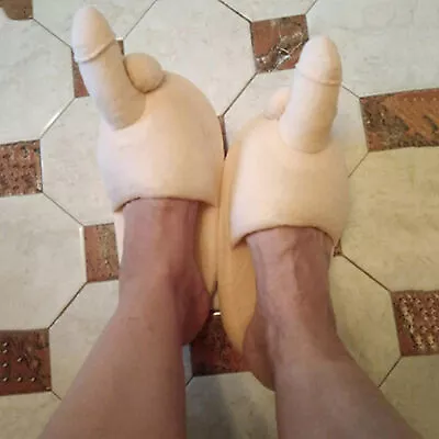 $19.66 • Buy Penis Slippers Women Man Boobs Home Warm Feet Unicorn Girl Funny Hens Party Gift
