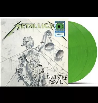 Metallica  And Justice For All” Walmart GREEN Colour Vinyl (2LP) NEW & SEALED • £34.99