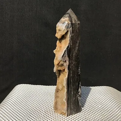 1031G Natural Sphalerite Geode Druzy Quartz Crystal Obelisk Tower Healing F926 • $0.64