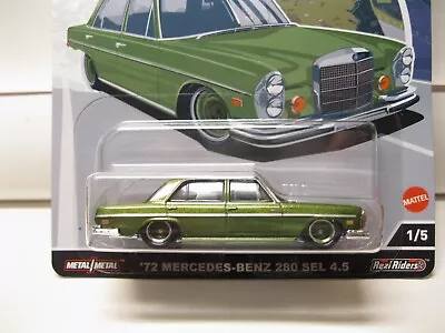 Hotwheels Car Culture- Auto Strasse 1972 Mercedes-benz 280 Sel 45 New! • $8.99