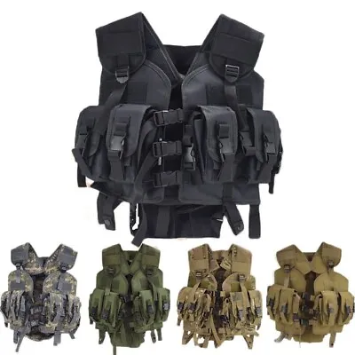 US 97 Military TACTICAL MODULAR LOAD ASSAULT SWAT NAVY SEAL VEST Multi Colors • $29.99