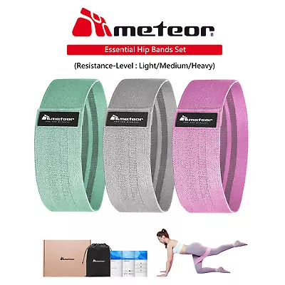 METEOR Fabric Hip Band Booty Band Resistance Band With Anti-Slip Weaving • $9.95