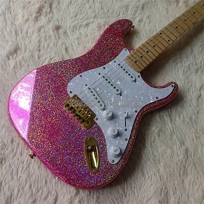 $355 • Buy New Arrival Electric Guitar Metallic Pink SSS Pickup Body Unique Color Design