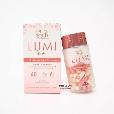 Beauty Vault LUMI 24H Glutathione Capsules 60 Capsules • $18.95