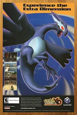 2005 Pokemon XD Gale Of Darkness Gamecube Print Ad/Poster Official Promo Art 00s • $19.49