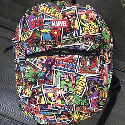 Marvel Heroes Avengers Backpack 26” X 12” Thor Captain America Ironman Spider • $10
