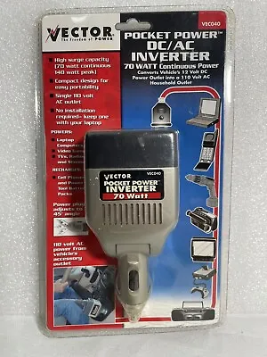 Vector Power Pocket Invertor DC To AC 70 Watt VEC040 2003 • $24.99