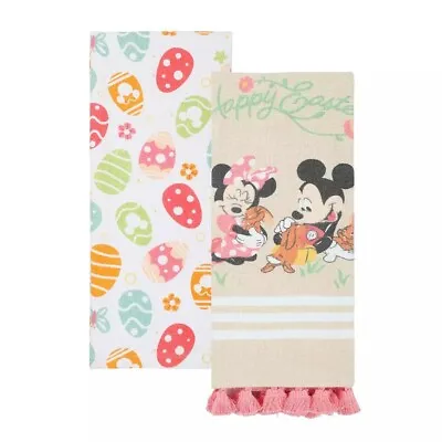 Disney Mickey Mouse & Minnie Mouse Easter 2-piece Kitchen Hand Towels • $16.99
