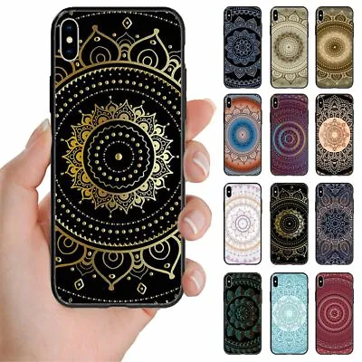 $9.98 • Buy For Samsung Galaxy Series Mandala Pattern Print Back Case Mobile Phone Cover #1
