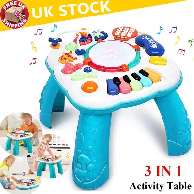£19.90 • Buy NEW KIDS Baby Musical Learning Activity Table Music Toys With Light And Sound