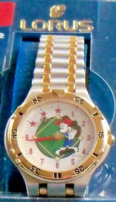 Disney Mickey Mouse Baseball Watch! Rare! New! Retired. • $65