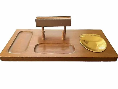 Men’s Vintage Wooden Valet The Butler Jewelry Holder 80s • $17.50