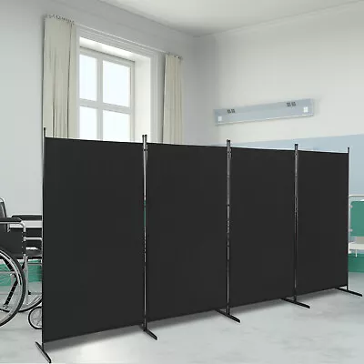 4 Panel Room Divider Folding Privacy Screen Wall Partition Home Office Separator • $91.98